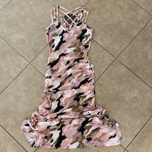 Venus Pink camo casual dress